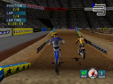 Jeremy McGrath Supercross 2000 (Europe) screen shot game playing